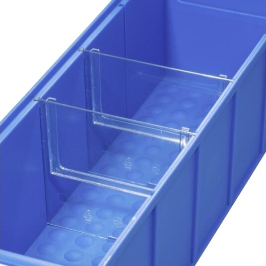 Allit 456590 Skillevegg Til Lagerkasse Profiplus Shelfbox Divider S Transparent 4 Stk