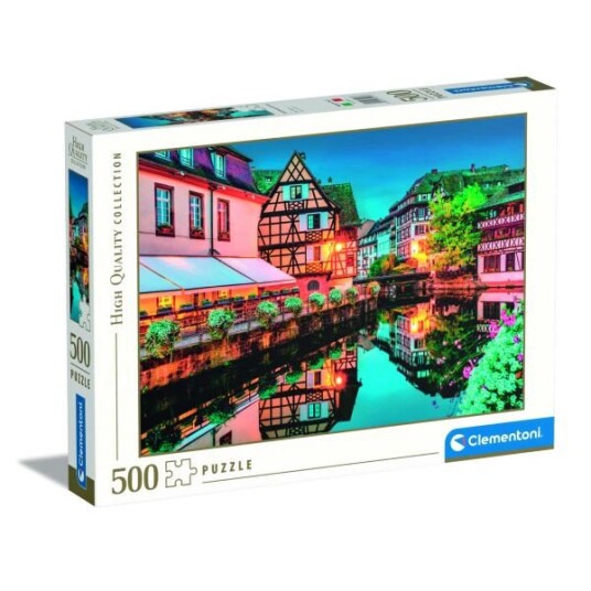 Clementoni 35147 Puslespill 500 Brikker Gamle By: Strasbourg