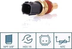 NISSENS 207029 Sensor, motortemperatur NISSENS 207029 Sensor, motortemperatur