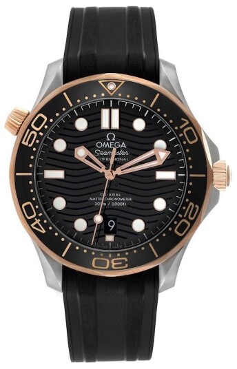 Omega Herreklokke 210.22.42.20.01.002 Seamaster Diver 300m Sort/Gummi