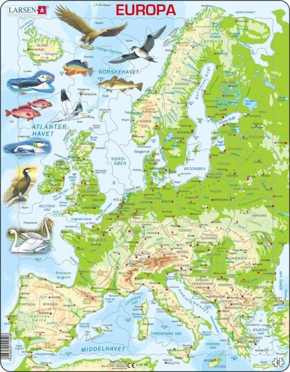 Larsen Puzzle Europe 87 pcs K70 Larsen Puzzle Europe 87 pcs K70