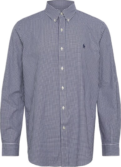Polo Ralph Lauren Custom Fit Gingham Stretch Poplin Shirt Navy S Polo Ralph Lauren Custom Fit Gingham Stretch Poplin Shirt Navy S