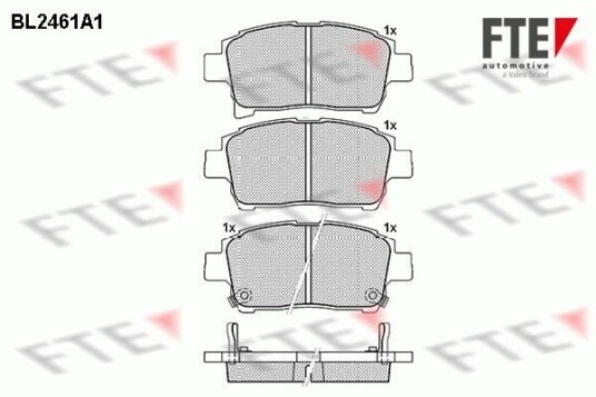 Bremseklosser FTE 9010747 Bremseklosser FTE 9010747