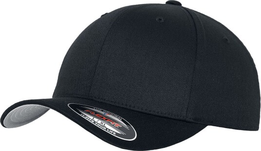 Flexfit Caps - Wooly Combed - Unisex - svart