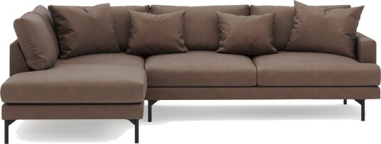 Menard 4 seters Venstrevendt Dyp L formet Sjeselongsofa i Stoff Brun Menard 4 seters Venstrevendt Dyp L formet Sjeselongsofa i Stoff Brun
