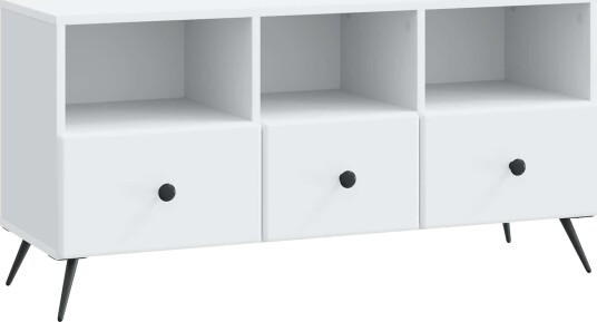 TV skap med skuff Hvit 102 x 34,5 x 50 cm Konstruert tre