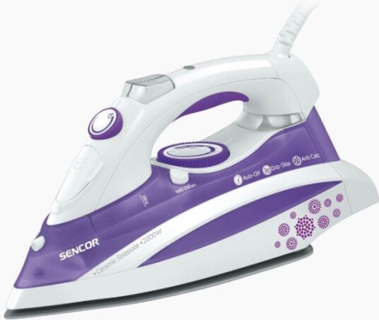 Sencor Ssi 8441 Vt Tørr & Dampstrykejern 1,65 M Lilla Hvit 0,38 L 2200 W 115 Mm