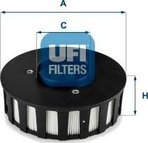 UFI 27.686.00 Filter, veivhus lufting