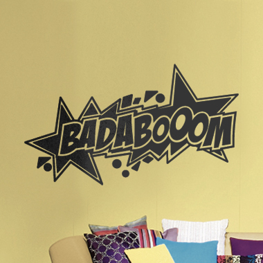 Badaboom wallsticker av Alan Smithee, 70x35 cm Badaboom wallsticker av Alan Smithee, 70x35 cm