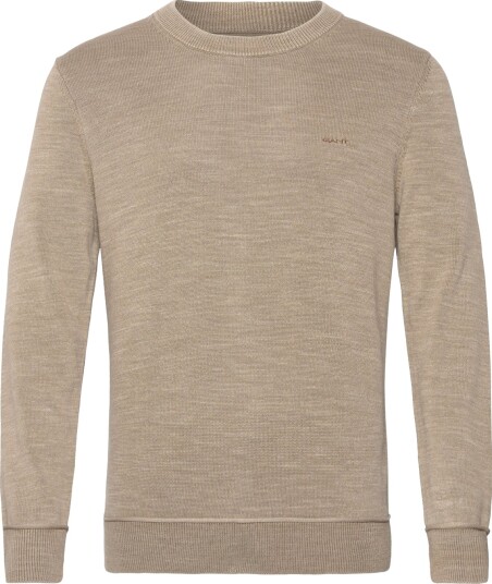 Gant Plain Sunfaded Cotton C Neck Beige XXXL