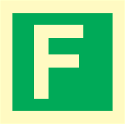 Jo Safety Character F IMO sign 100080 Jo Safety Character F IMO sign 100080