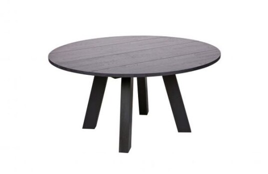 Woood - Rhonda Spisebord Sort Eik Ø150 1645017-01-0 1608075-01-0