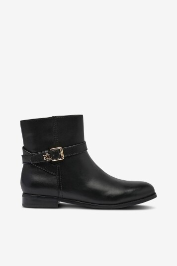 Ralph Lauren Lauren Boots Burnished Calf Brooke BT 2 Svart Ralph Lauren Lauren Boots Burnished Calf Brooke BT 2 Svart