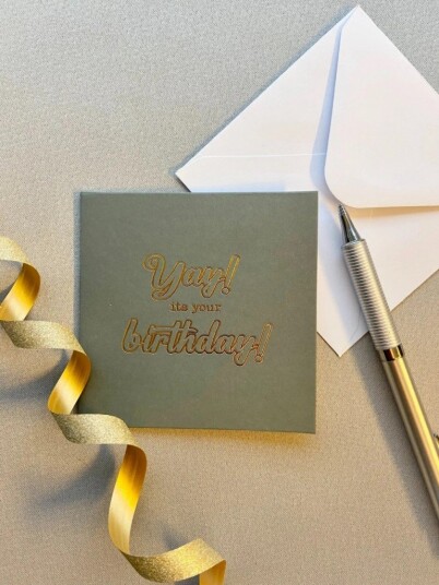 NORWAY DESIGN STUDIO Kort "Yay! It`s your birthday!"