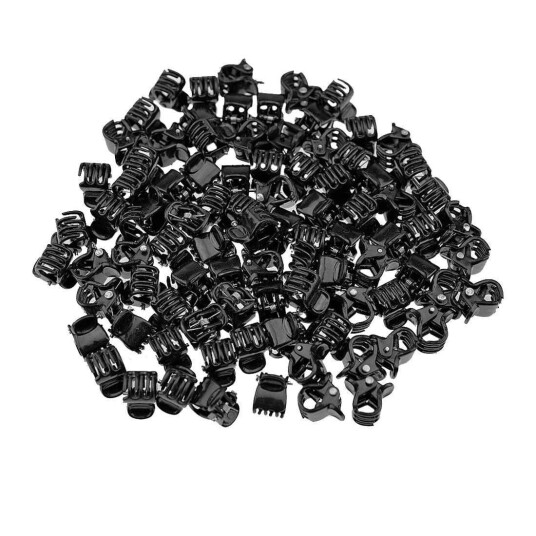 100x Små Hårklemmer - Svart 100x Små Hårklemmer - Svart