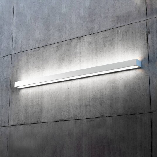MCJ Mera LED-vegglampe bredde 120 cm aluminium 4000K