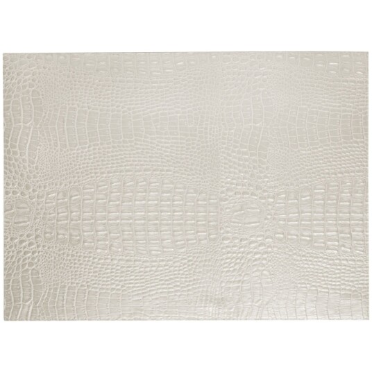 Vega Bordbrikke Croco; 32.5x44 cm (BxL); Kremhvit; Rektangulær; 6 Stykk / Forpakning