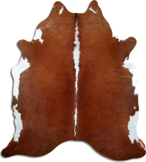 Kuskinn Brun/hvit 1479 Størrelse: 210 x 180 cm