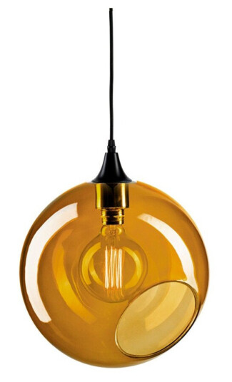 Design By Us - Ballroom XL Pendel Amber m/Svart Sokkel