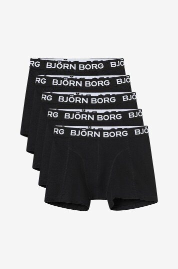 Björn Borg Boksershorts Cotton Stretch 5 pakning Svart Björn Borg Boksershorts Cotton Stretch 5 pakning Svart