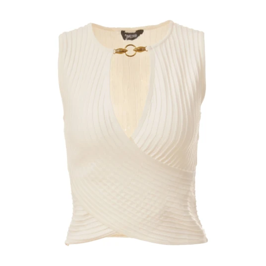 Just Cavalli Dame Topper Hvit L