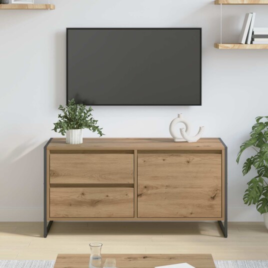  TV skap Kunstnerisk Eik 100 x 36 x 49.5 cm Konstruert tre