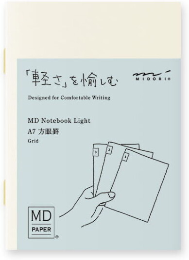 Midori Md Notebook Light Grid A7 3-Pakk