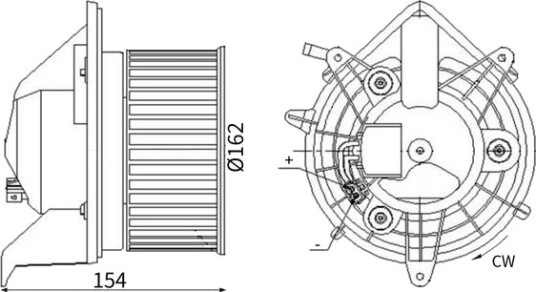 MAHLE AB 303 000S Kupévifte
