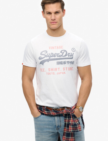 Superdry Vl Heritage Relaxed Tee - White - XXXL