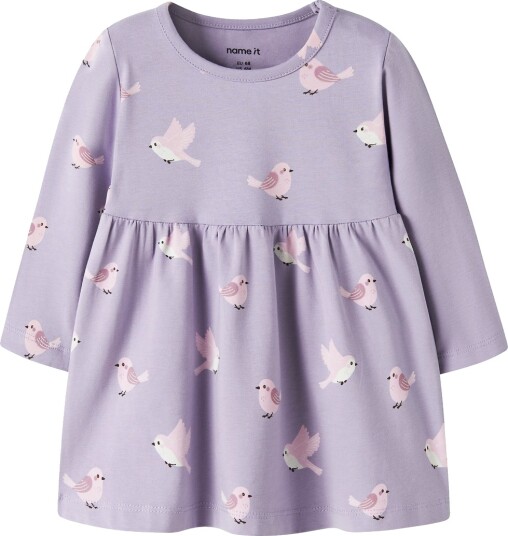 Name It Kjole NbfVandora Arvestykke Lilac/Birds Name It 1½ år (86) Kjole Lilla