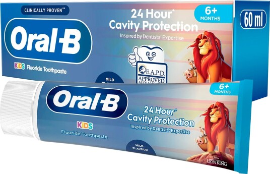 ORAL-B Kids Fluor Barnetannkrem Lion King 60 ml. ORAL-B Kids Fluor Barnetannkrem Lion King 60 ml.
