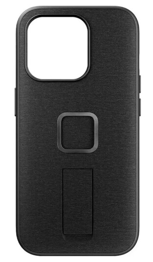 Peak Design iPhone 15 Pro Stoffdeksel med SlimLink Brakett og Finger Loop - MagSafe Kompatibel - Charcoal