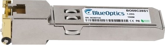Blueoptics Sfptr-Rj45-Serav-Bo Kopper 1250 Mbit/S Rj-45 100 M 1000Base Sølv