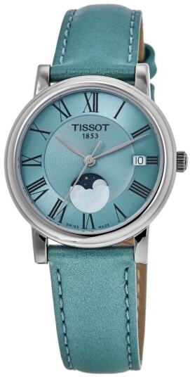 Tissot Dameklokke T122.223.16.353.00 Carson Blå/Lær Ø32 mm