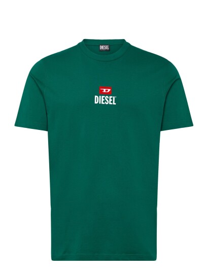 Diesel T Just  Small New D Logo Maglietta   Green   M