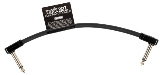 Ernie Ball EB-6439 Flex Patchkabel Black 15cm