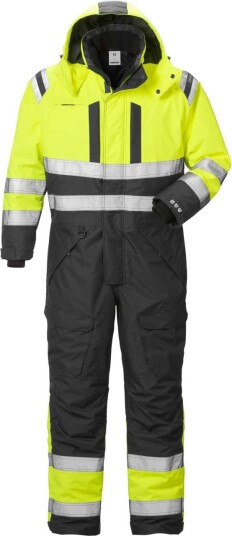 Fristads Høy Synlighet Airtech Vinterkjeledress Cl 3 8015 GTT Hi vis Gul / Svart 2XL