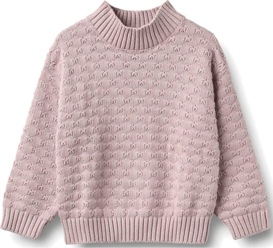 Wheat Chunky Knit Pullover Abby SOFT LILAC 152