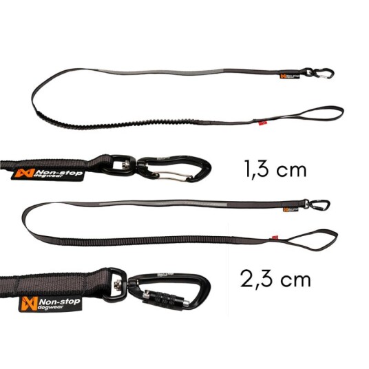 Non-stop Touring Bungee 3,8m Elastisk Hundebånd - OneSize
