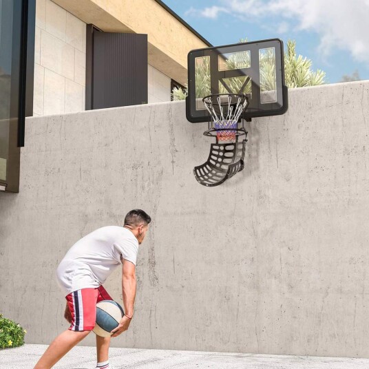 Basketball rebounder 360° roterende basketball returfeste basketball rebound system for basketballskyting med returrampe inn