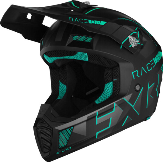 FXR Clutch Evo 2023 Snøscooterhjelm XS Svart Grønn FXR Clutch Evo 2023 Snøscooterhjelm XS Svart Grønn