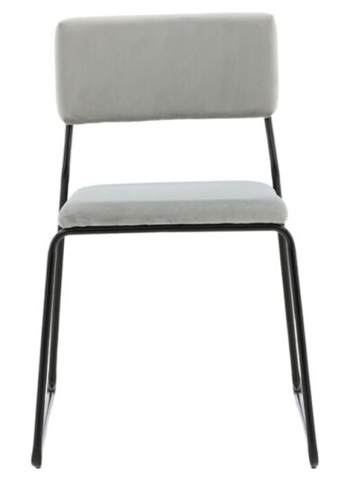 Kenth spisestuestoler velour grå.