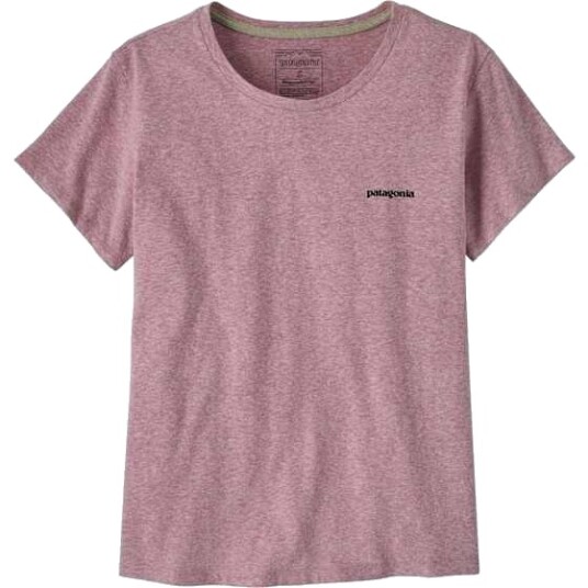 Patagonia P 6 Logo Responsibili Tee Dame Quiet Violet L