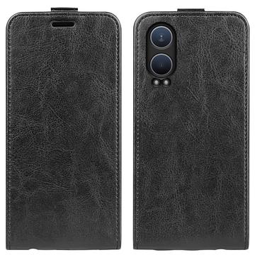 OnePlus Nord CE4 Lite/Oppo K12x Vertikalt Flip-Deksel med Kortlomme Svart