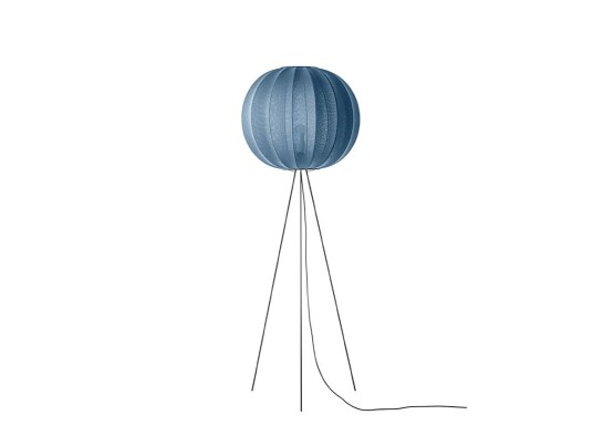 Made By Hand - Knit-Wit 60 Round Gulvlampe Høy Blue Stone