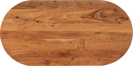 Bordplate 120x60x3,8 cm oval heltre akasie