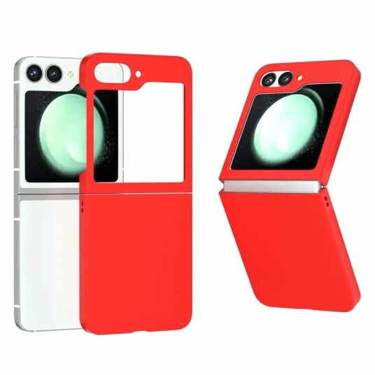 EIDERWOOD Samsung Galaxy Z Flip6 Hard Plast Deksel - Rød EIDERWOOD Samsung Galaxy Z Flip6 Hard Plast Deksel - Rød