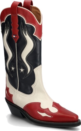 Tommy Hilfiger Archive Cowboy Boot Leather   Red   37