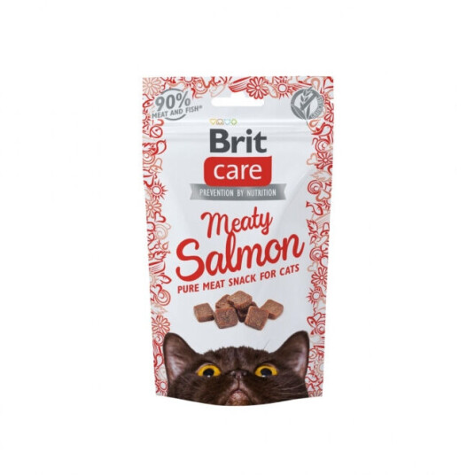Brit Care Cat Snack Meaty Laks 50 G