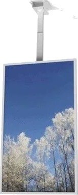 HI-ND mounting kit - portrait - for digital signage LCD panel - white - Max - recommended for 43"